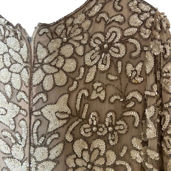 Judith Ann Creations Vintage Style 1094 Handmade Beaded Silk Dress S - Picture 5 of 10